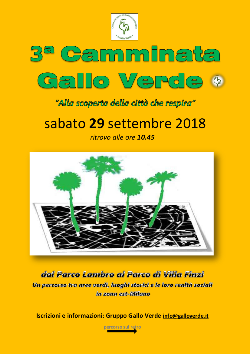 3 Camminata Gallo Verde -29 settembre 2018